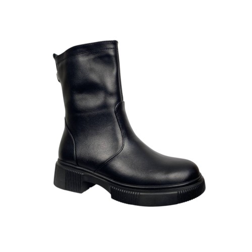 Черевики жіночі шкіряні BLESSO 25 15 чорні хутро