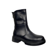 Черевики жіночі шкіряні BLESSO 25 15 чорні хутро