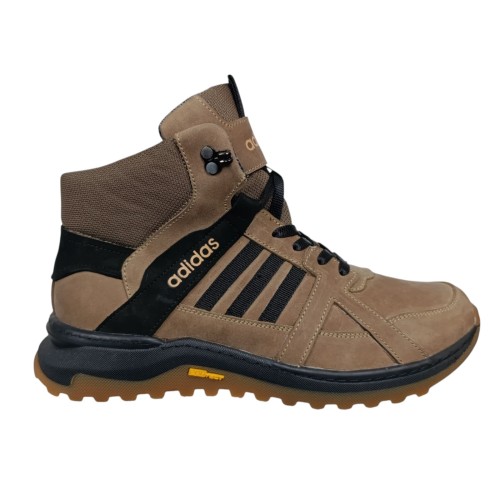 Черевики чоловічі шкіряні DENAR A73 04 бежеві термо гортекс