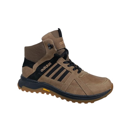 Черевики чоловічі шкіряні DENAR A73 04 бежеві термо гортекс