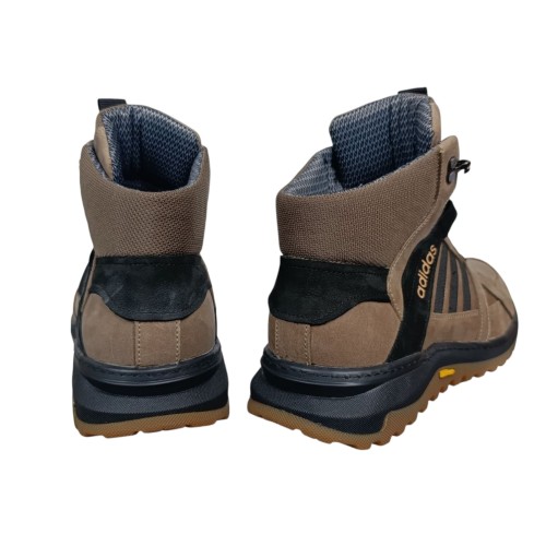 Черевики чоловічі шкіряні DENAR A73 04 бежеві термо гортекс