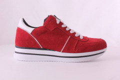 Кроссовки Женские кожаные URBAN 821 красный замш