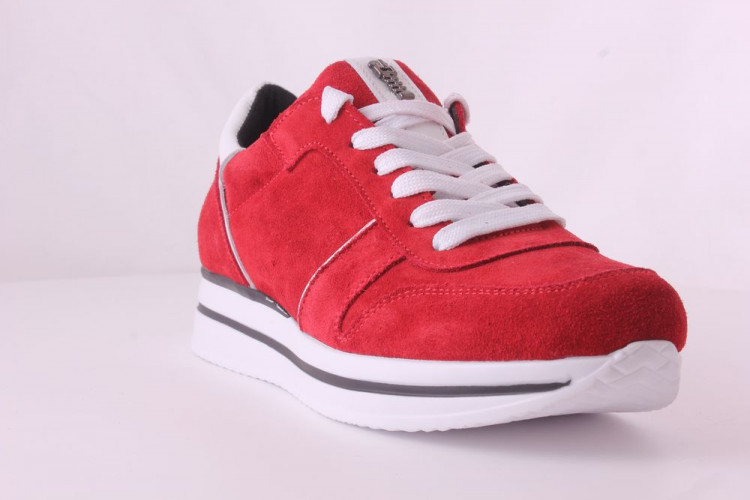 Кроссовки Женские кожаные URBAN 821 красный замш