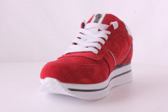 Кроссовки Женские кожаные URBAN 821 красный замш