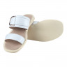 Шльопанці Жіночі шкіряні LEONI 082 05 біла шкіра