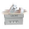 Шльопанці Жіночі шкіряні LEONI 082 05 біла шкіра