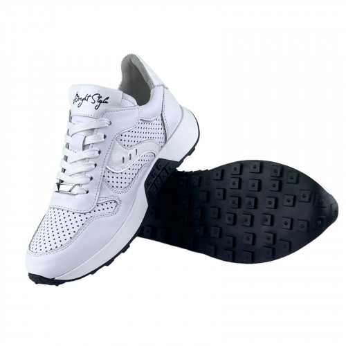 Кроссовки Женские кожаные CAMELLIA 205/1/35 05 белый