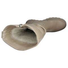 Чоботи жіночі шкіряні CAMELLIA M22 візон хутро