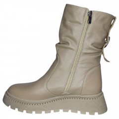 Чоботи жіночі шкіряні CAMELLIA M22 візон хутро