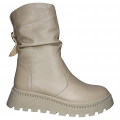 Чоботи жіночі шкіряні CAMELLIA M22 візон хутро