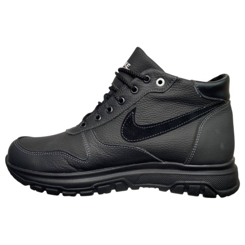 Кроссовки мужские кожаные GULLIVER М12 01 черный мех