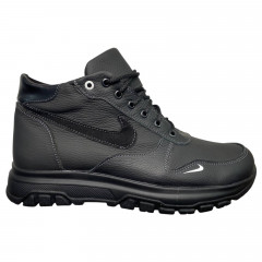 Кроссовки мужские кожаные GULLIVER М12 01 черный мех