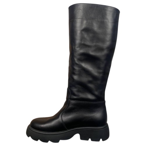 Чоботи жіночі шкіряні TIFANI ST160 чорні байка