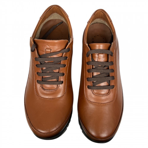 Туфли женские кожаные VIOLETA 2029 48 светло коричневые рыжие