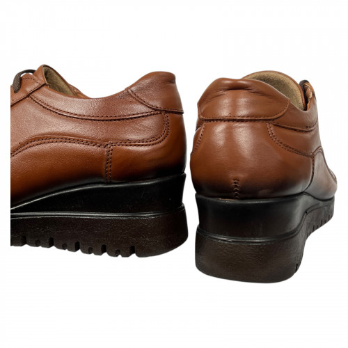 Туфли женские кожаные VIOLETA 2029 48 светло коричневые рыжие