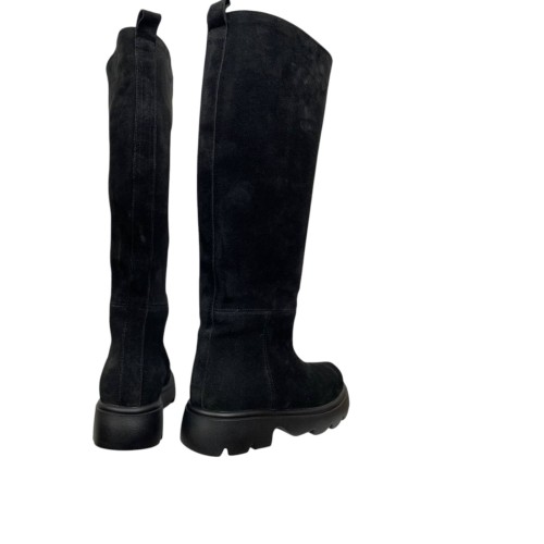 Чоботи жіночі замшеві DINO RICHI 1410 труба чорні