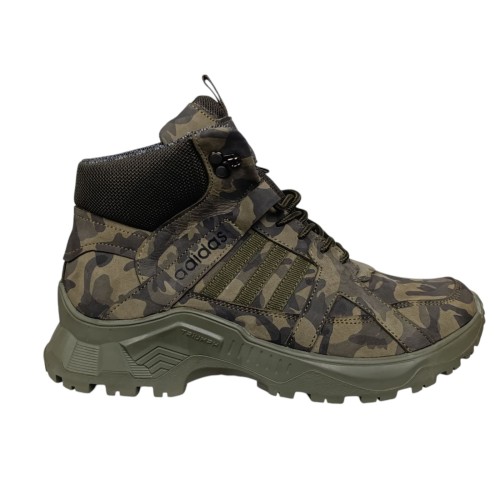 Черевики чоловічі шкіряні DENAR A73 хакі  термо гортекс