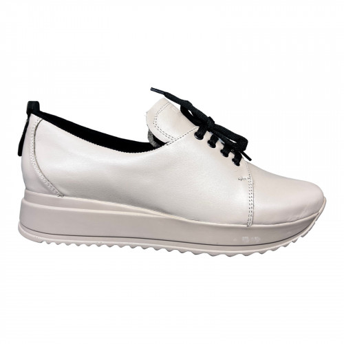 Кроссовки Женские кожаные MADAM 2243 кожаная пудра