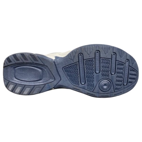 Кросівки Чоловічі шкіряні NIKE A2640-6 білий/синій хутро