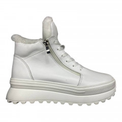 Кросівки жіночі шкіряні VLADEKS 1462 05 білий хутро