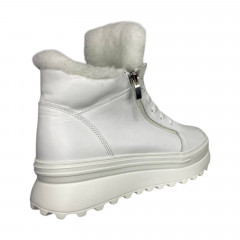 Кросівки жіночі шкіряні VLADEKS 1462 05 білий хутро