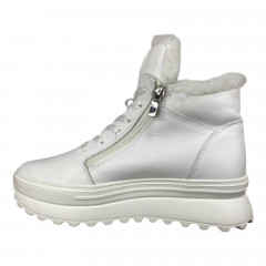 Кросівки жіночі шкіряні VLADEKS 1462 05 білий хутро