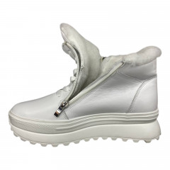 Кросівки жіночі шкіряні VLADEKS 1462 05 білий хутро