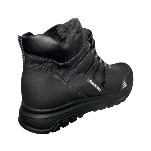 Кроссовки мужские кожаные GULLIVER Б55 01 черный мех