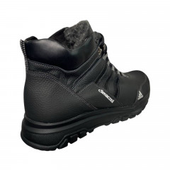 Кроссовки мужские кожаные GULLIVER Б55 01 черный мех