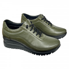 Туфли женские кожаные VIOLETA 2029 45 хаки 