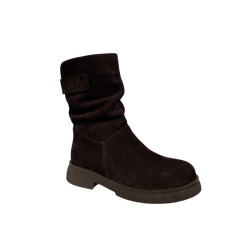 Черевики жіночі замшеві ANDALINI 2606 25 шоколад хутро