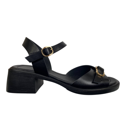 Босоножки женские кожаные FOOT STEP 248 01 черные 