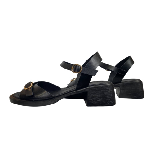 Босоножки женские кожаные FOOT STEP 248 01 черные 