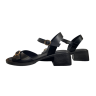 Босоножки женские кожаные FOOT STEP 248 01 черные 