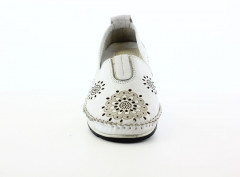 Балетки Женские кожаные RIKEL 065 beyaz