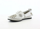 Балетки Женские кожаные RIKEL 065 beyaz