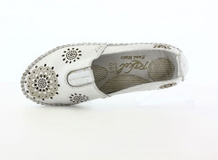 Балетки Женские кожаные RIKEL 065 beyaz