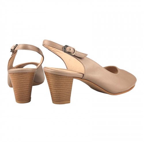 Босоніжки Жіночі шкіряні POYRAZ 811 visone