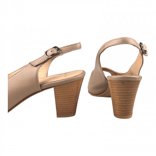 Босоніжки Жіночі шкіряні POYRAZ 811 visone