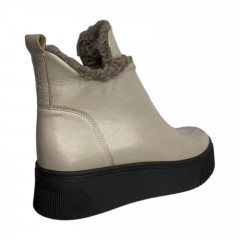 Черевики жіночі шкіряні VLADEKS 1472-3 капучіно хутро