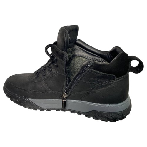 Черевики чоловічі шкіряні HAMMA 197 46 чорні хутро