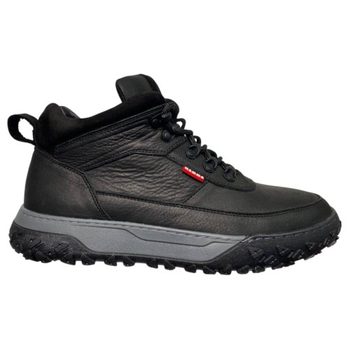 Черевики чоловічі шкіряні HAMMA 197 46 чорні хутро