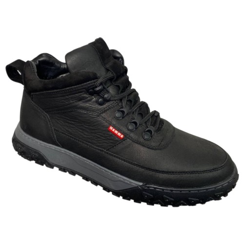 Черевики чоловічі шкіряні HAMMA 197 46 чорні хутро