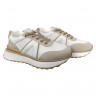 Кроссовки женские кожаные ALLSY 198534 бежевые