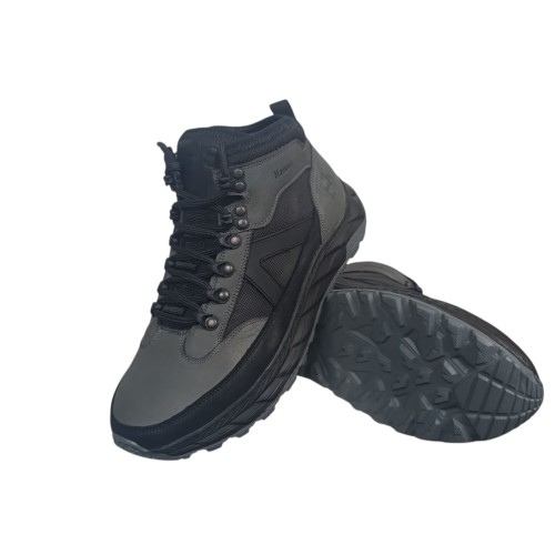 Черевики чоловічі шкіряні HAMMA 363 46 сірі хутро