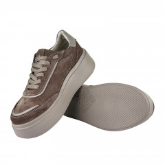 Кеды Женские замшевые на платформе VLADEKS 1263 капучино.