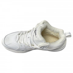 Кросівки Чоловічі шкіряні NIKE A2640-2 білий хутро