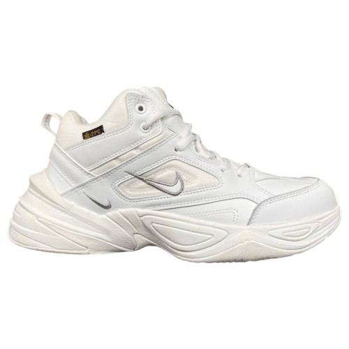 Кросівки Чоловічі шкіряні NIKE A2640-2 білий хутро