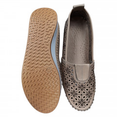 Балетки женские кожаные CANBERK 85 301L бежевые