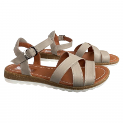 Босоножки женские BLESSO C209 14 кожаные бежевые